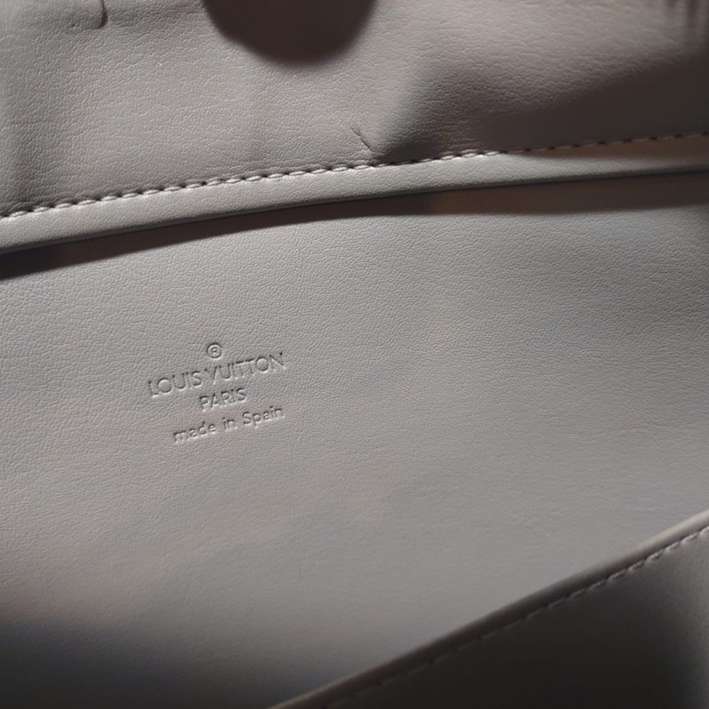 Louis Vuitton Houston Tote Lime Yellow Leather Monogram Vernis - Picture 12 of 15